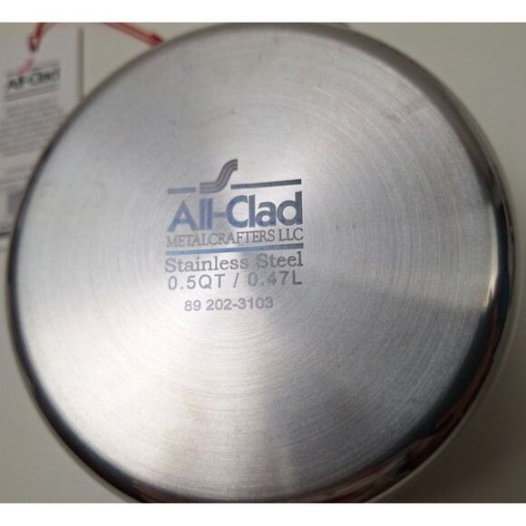 NWT All-Clad 1/2 Qt. Mini Stainless Steel Cocotte Dutch Oven w/ Lid - Picture 5 of 7